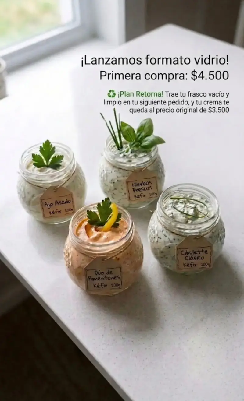 Cremas de kéfir surtidas, kefir natural y ya July - 1