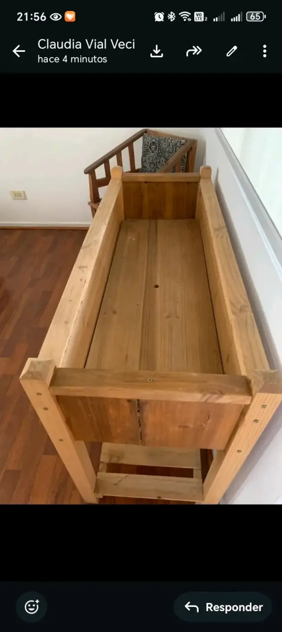 Cuna de madera para bebé - 1