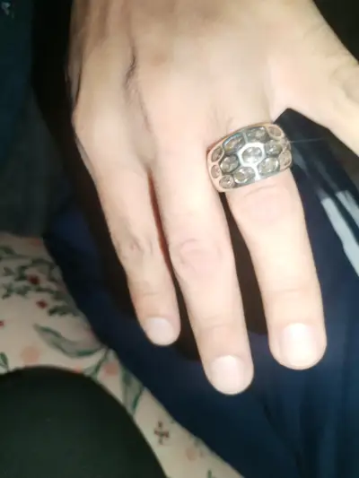 Anillo de plata con piedras - miniatura 1