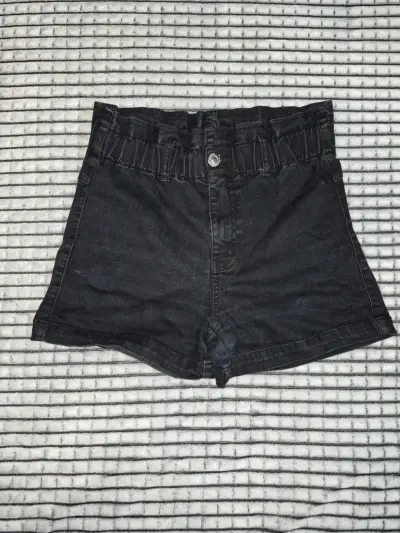Shorts de denim negro - miniatura 1