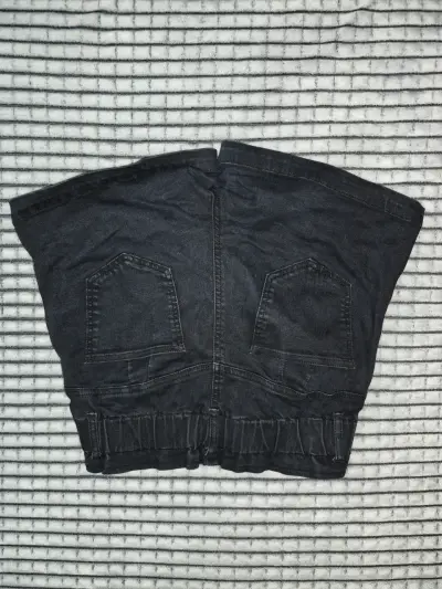 Shorts de denim negro - miniatura 3