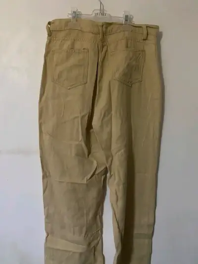 Pantalón beige casual talla L - miniatura 4