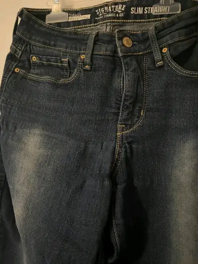 Jeans azul slim straight Levis - miniatura 1