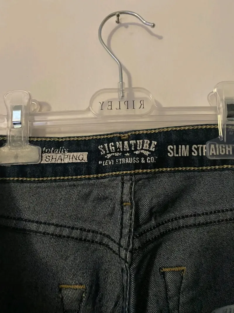 Jeans azul slim straight Levis - 2