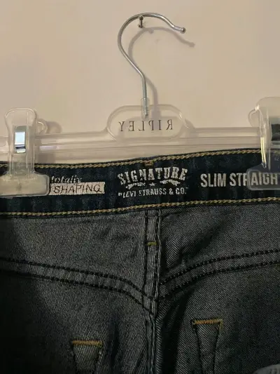 Jeans azul slim straight Levis - miniatura 2