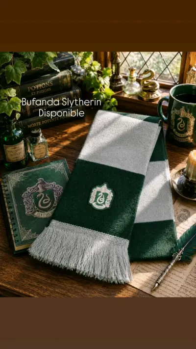 Bufanda Slytherin y Ravenclaw. - miniatura 1