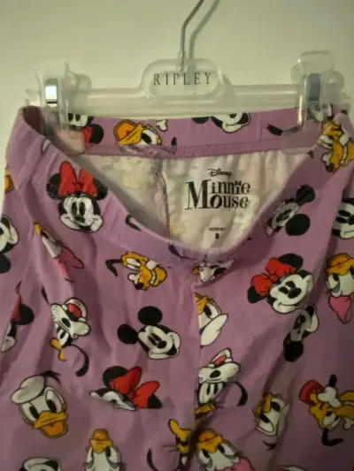 Calza Disney Minnie Mouse morada pata de elefante - miniatura 1
