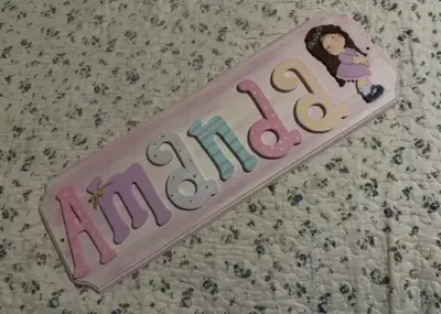 Cartel Madera Decorativo (hecho a mano). - miniatura 1
