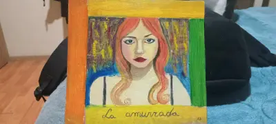 Pintura 'La Amurrada' colorida - miniatura 2