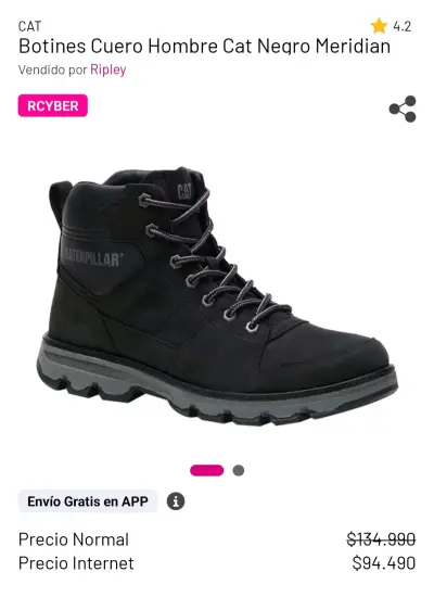 Botas Caterpillar Cuero Nuevas 👞 - miniatura 6