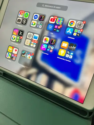 iPad Pro 10,5" blanca con funda - miniatura 1