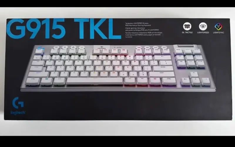 Teclado Gamer Logitech G915 Tkl White - 2
