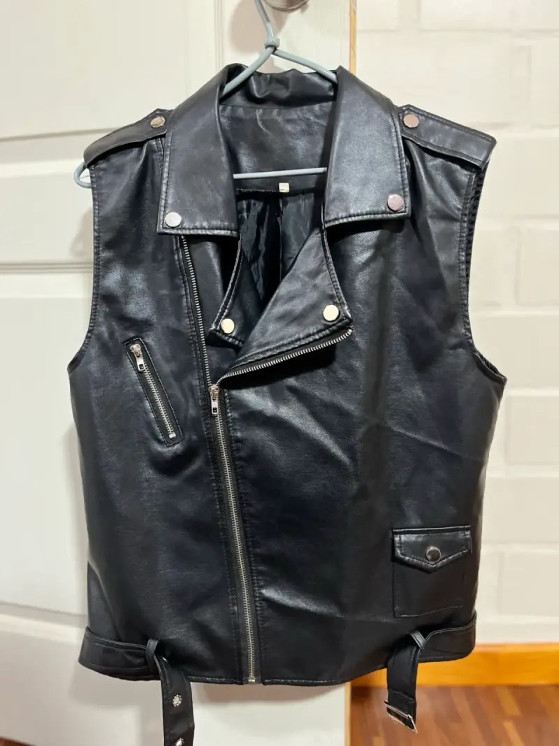 Chaqueta de eco cuero