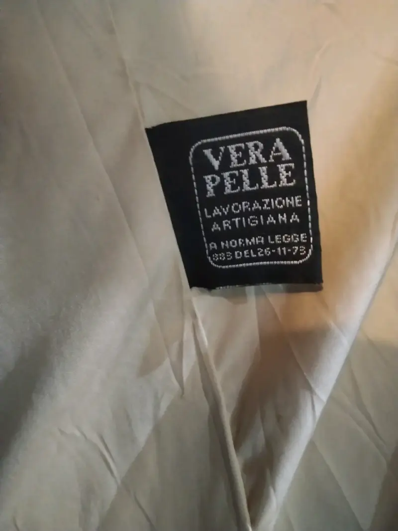 Abrigo beige con capucha de piel original - 2