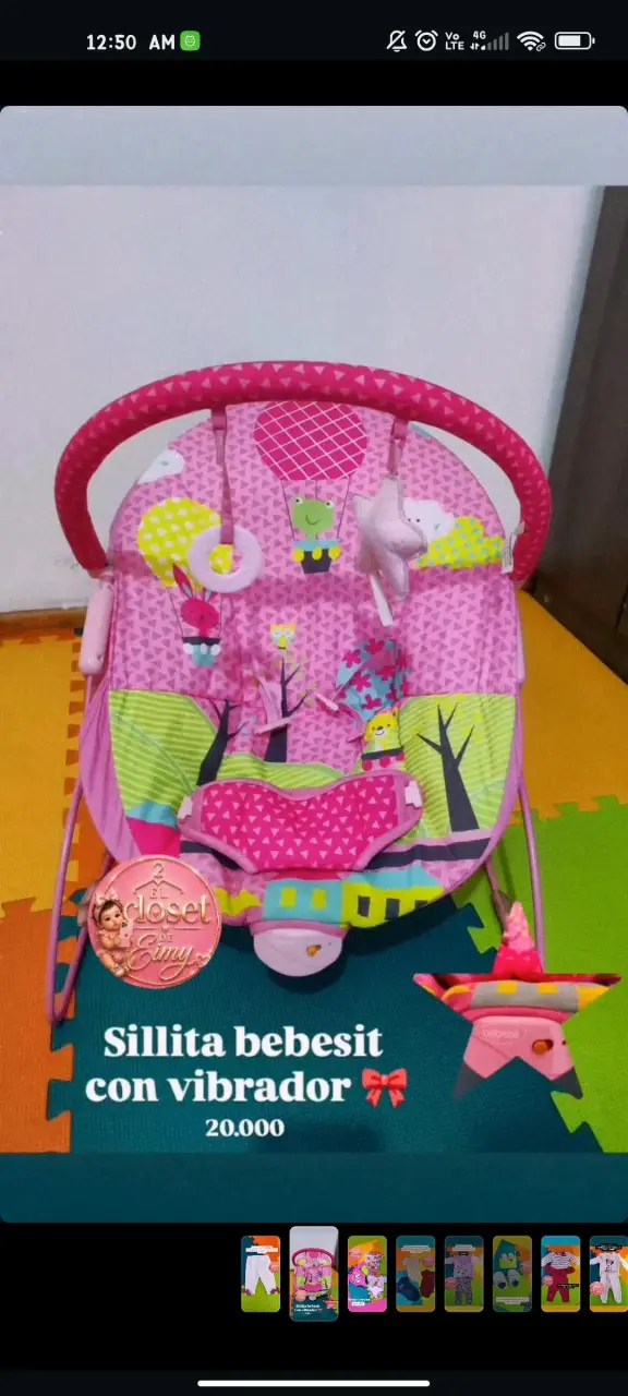 Silla mecedora para bebé
