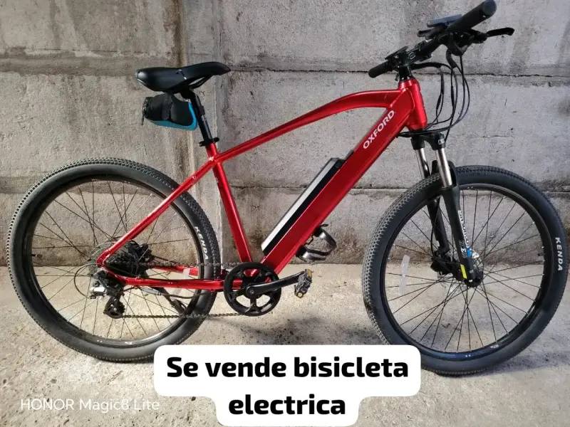 Bicicleta eléctrica roja Oxford - 1