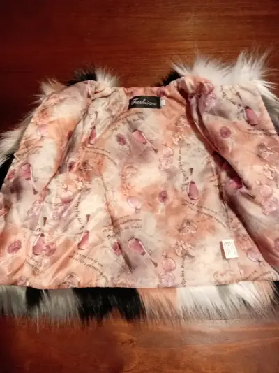Chaqueta de piel sintética multicolor - miniatura 2
