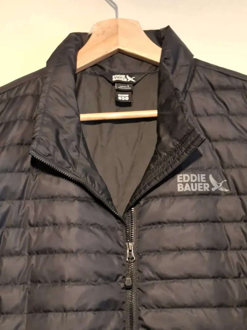 Parka de pluma  negra Eddie Bauer nueva talla Xl - 3