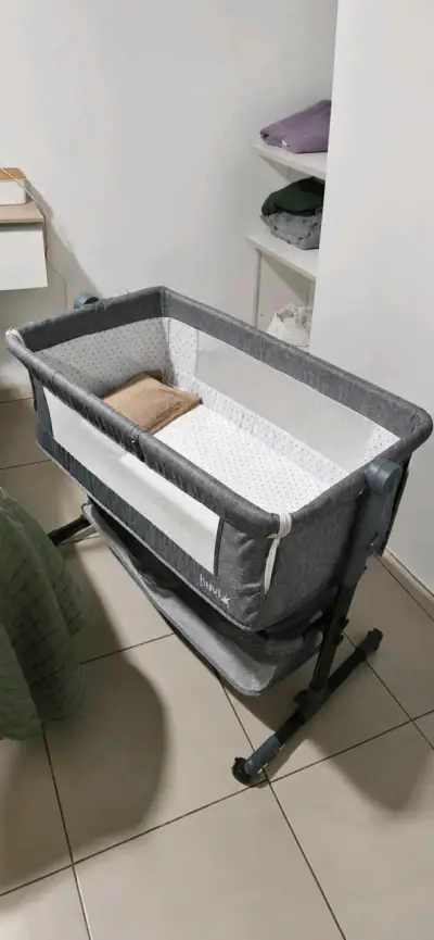 Cuna colecho gris - miniatura 1