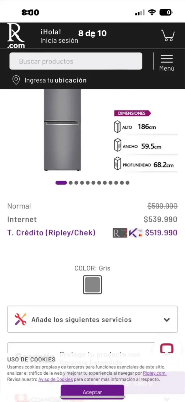 Refrigerador No Frost 341L LG - 2