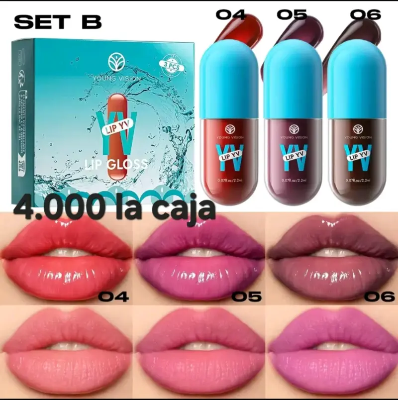 Set de brillos labiales Young Vision - 2