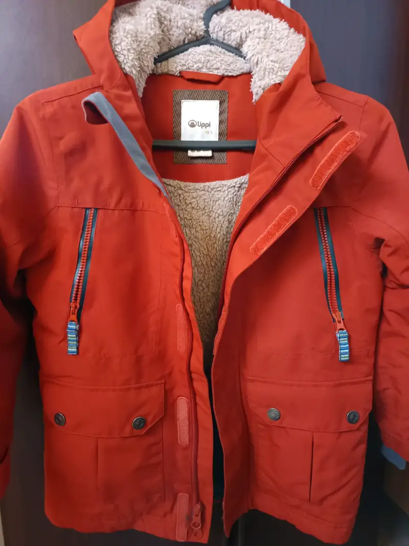 Chaqueta impermeable niño terracota - 3