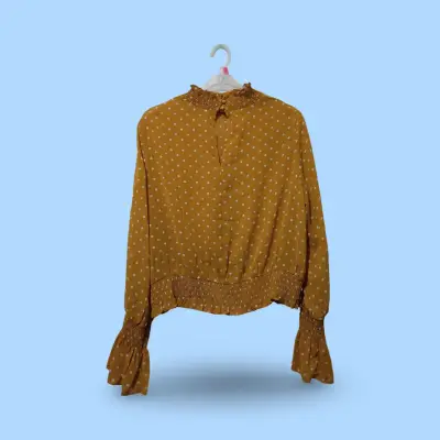 Blusa amarilla con lunares - miniatura 1