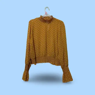 Blusa amarilla con lunares - miniatura 2