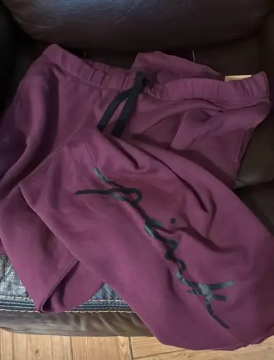 Pantalón deportivo burdeos PINK - miniatura 1