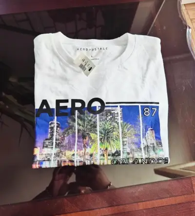 Polera blanca estampada Aeropostale - miniatura 2