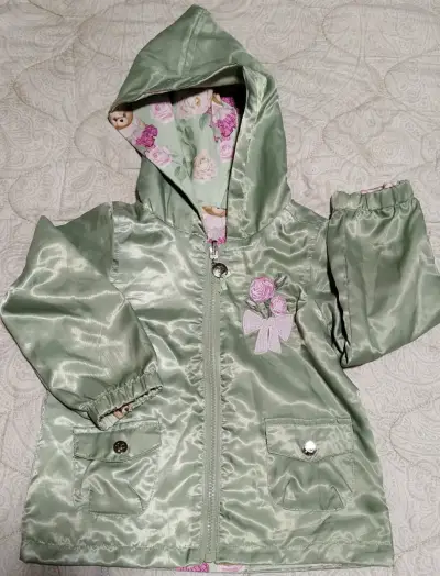 Chaqueta infantil con ositos y flores - miniatura 2
