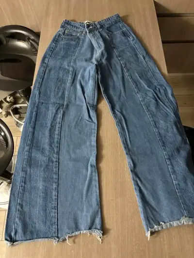 Jeans wide leg azul Americano 36 - miniatura 2