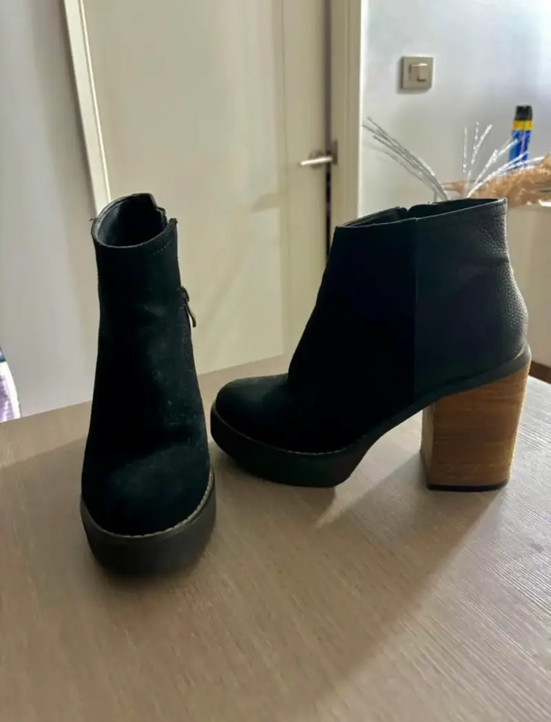 Botines negros de tacón alto - 3