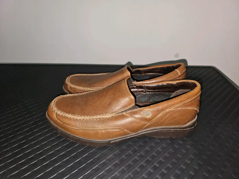 Mocasines de cuero marrón marca Guante - 2