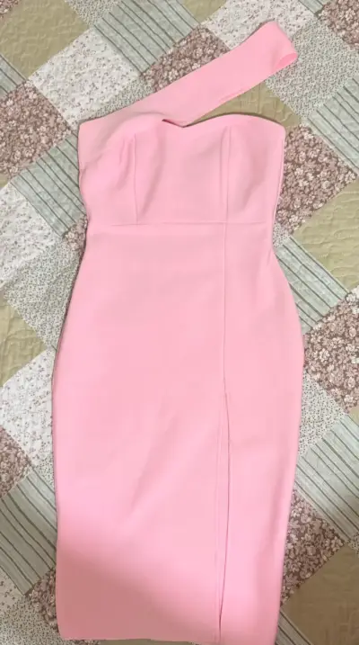Vestido faja rosa - miniatura 1