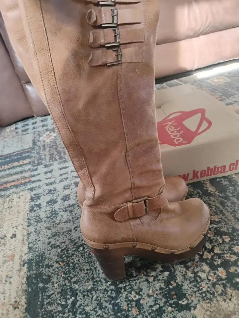 Botas Kebba de cuero marrón número 38 - 2