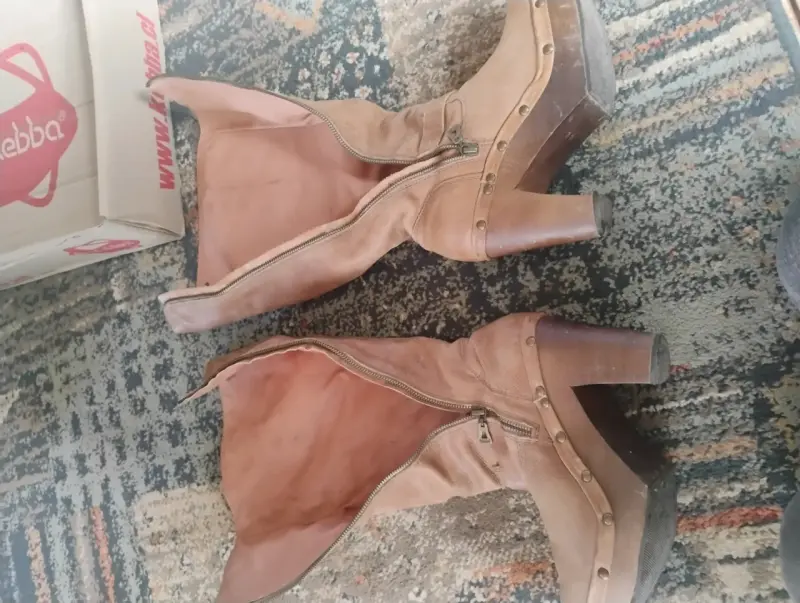 Botas Kebba de cuero marrón número 38 - 3