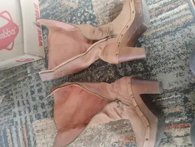 Botas Kebba de cuero marrón número 38 - miniatura 3