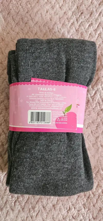 Pantys  gris talla 5-6 - miniatura 1