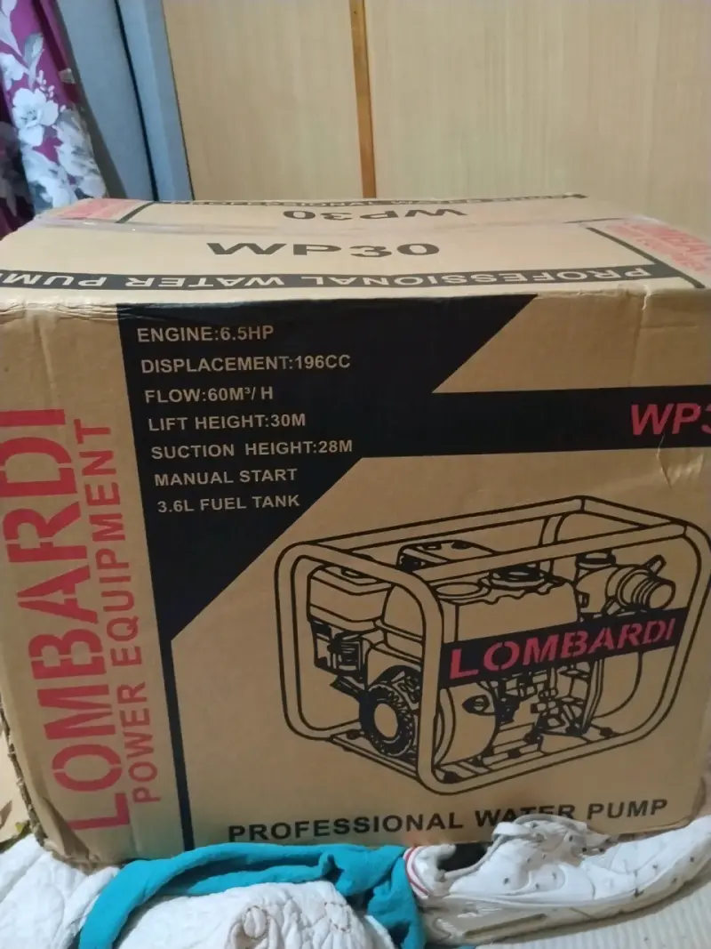 Bomba de agua Lombardi 6.5HP