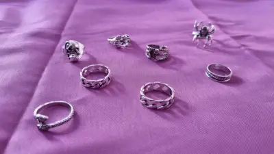 Set de anillos de plata variados - miniatura 3