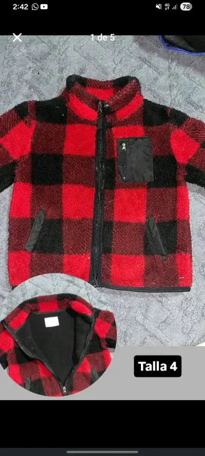 Chaqueta de franela infantil - miniatura 1