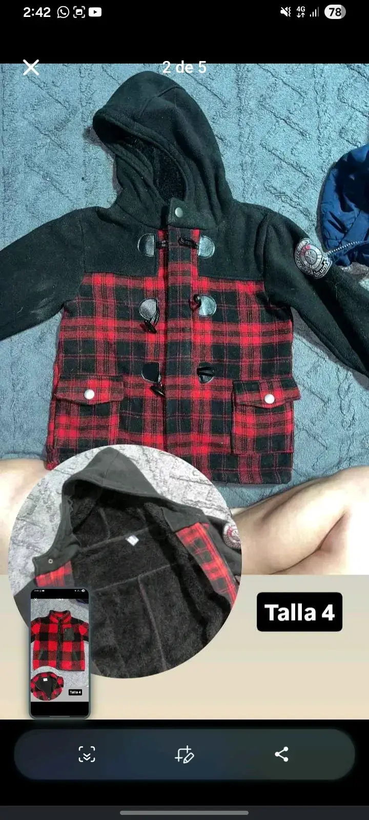 Chaqueta de franela infantil - 2