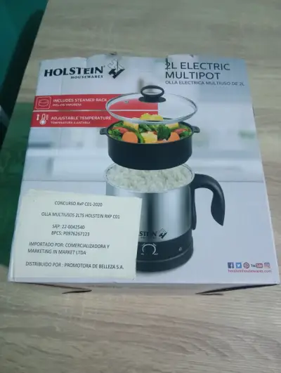 Olla eléctrica multiuso 2L Holstein - miniatura 1