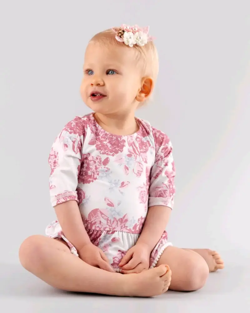 Traje de baño y cintillo 3 a 6 meses - 2