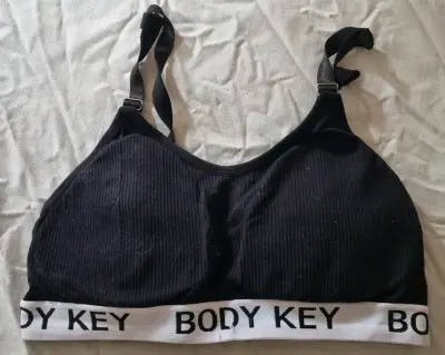 Sostén deportivo negro Body Key - miniatura 1