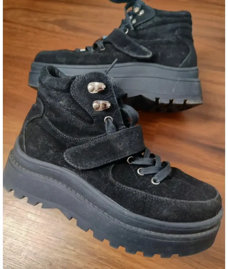 Botines negros de cuero - 2