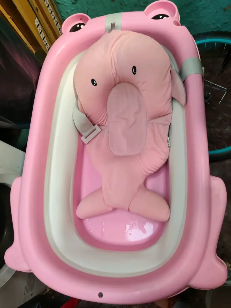 Tina de baño para bebé rosa - 2