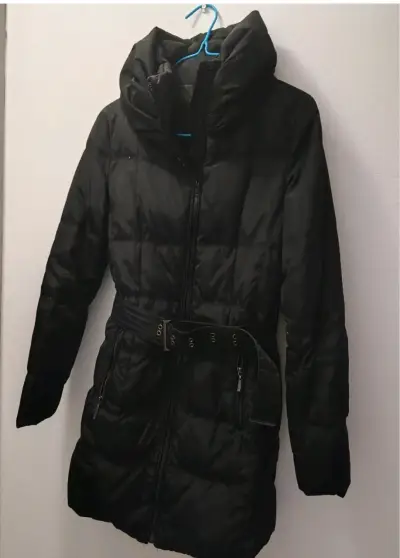 Parka negra acolchada - miniatura 1