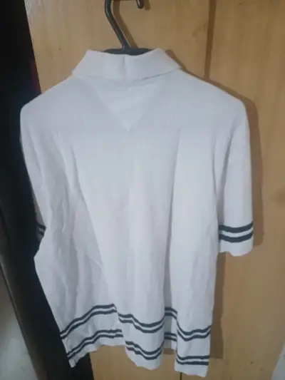 Polera polo blanca Tommy Hilfiger - miniatura 4